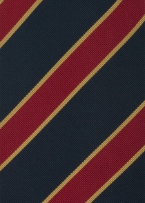 Corbata británica azul rojo oro