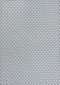 Corbata plata bordada microfibra