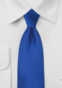 Corbata azul brillante unicolor