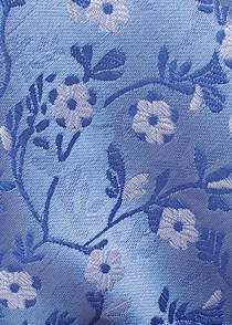 Cavalier tela flores azul paloma
