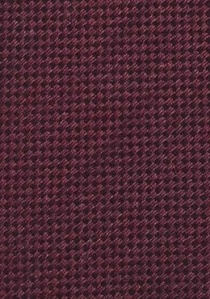 Corbata rojo vino lana estructurada