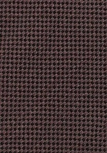 Corbata lana marrón castaño estrecha