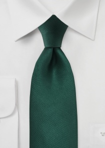Corbata de raso verde oscuro