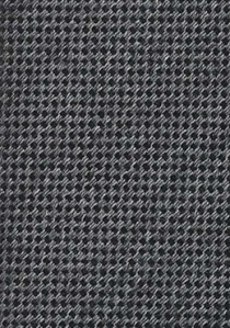 Corbata gris estrecha lana