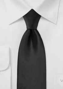 Corbata satén negro