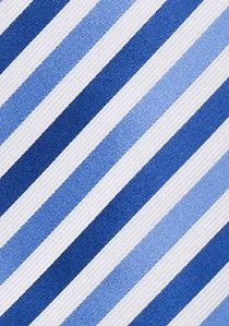 Corbata infantil rayas azules blanco
