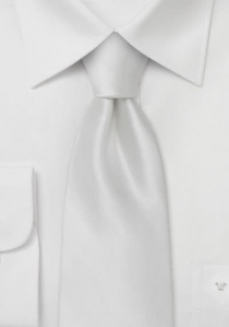 Corbata satén blanco