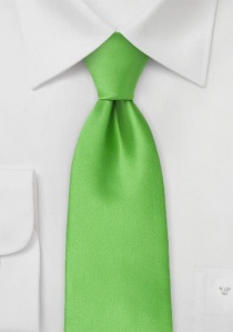 Corbata niño verde manzana lisa