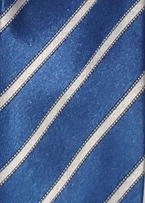 Corbata de servicio rayas azul acero