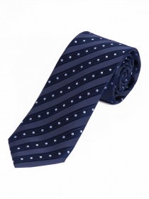 Sevenfold corbata rayas lunares azul marino
