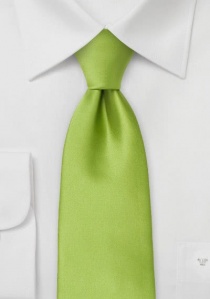 Corbata lisa verde claro satén
