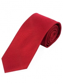 Corbata de caballero Sevenfold roja con textura