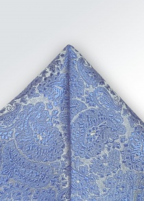 Pañuelo Paisley (azul hielo-gris perla)