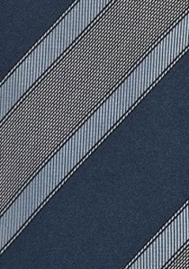Corbata tonos azul gris rayas seda