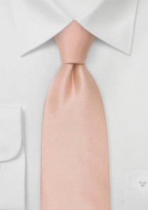 Corbata de negocios de satén en albaricoque/rosa