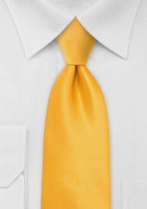 Corbata extra larga amarillo dorado