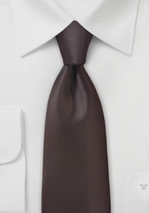 Corbata marrón rojizo lisa