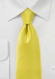 Corbata amarillo vivo unicolor