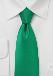 Corbata verde esmeralda claro lisa