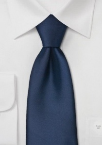 Corbata monocolor  azul oscuro