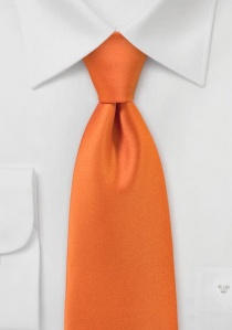 Corbata naranja satén