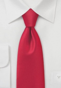 Corbata rojo intenso lisa