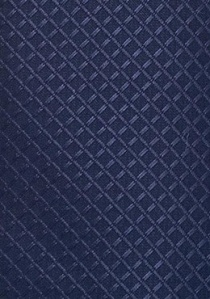 Corbata XXL azul marino estructurada