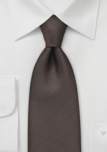 Corbata extra larga marrón grisáceo