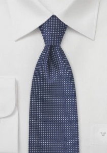 XXL-Krawatte strukturiert dunkelblau fast metallisch