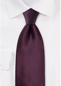Corbata lisa púrpura
