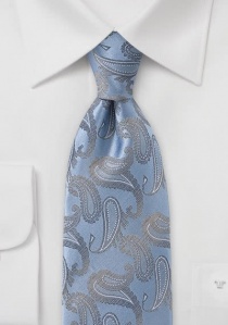 Corbata fantasía azul gris