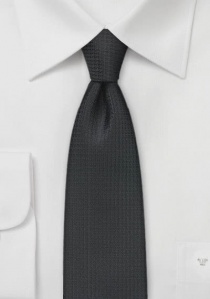 Corbata negra estrecha diseño reja