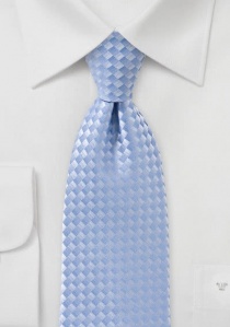 Corbata geométrica azul claro