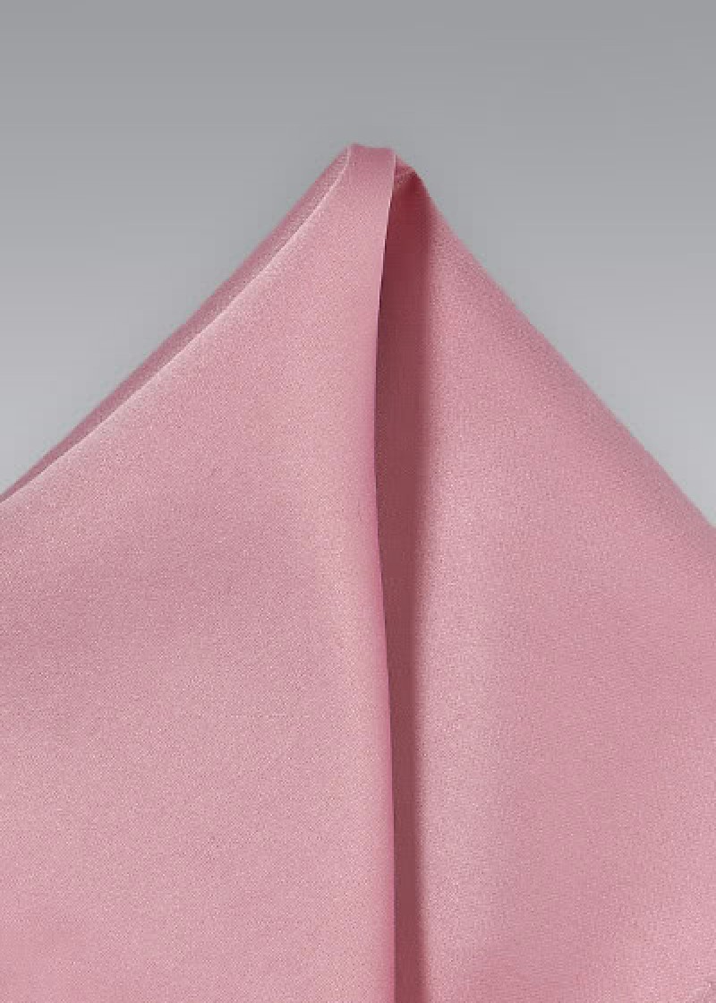 Pañuelo de bolsillo fibra sintética rosa