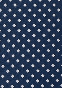 Krawatte Tupfen-Kästen navyblau