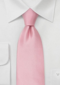Corbata rosada seda extra larga