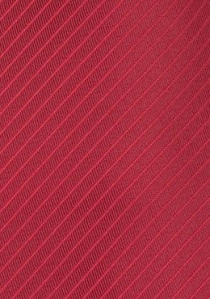 Alfiler de corbata de microfibra con rayas rojas