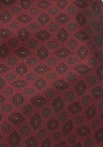 Corbata pañuelo borgoña emblemas