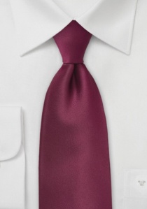 Clip-Krawatte monochrom weinrot