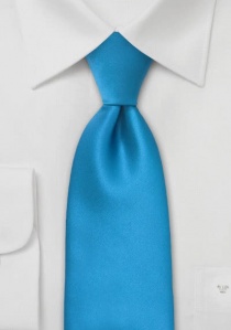 Corbata azul hielo lisa XXL