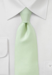 Corbata verde pastel rugosa