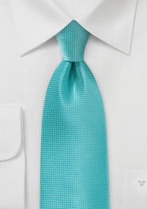 Corbata turquesa estruturada