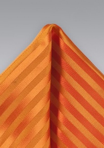 Pañuelo bolsillo naranja diseño rayas