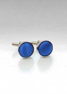 Gemelos con tela azul