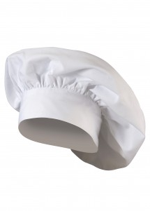 Gorro de cocinero francés blanco