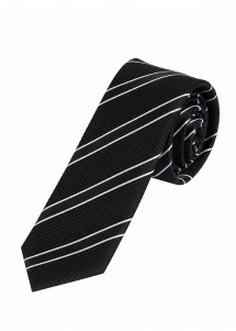 Corbata estrecha negra con...