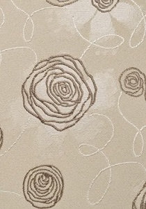Corbata XXL Rose Design beige