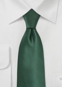 Corbata lisa verde oscuro