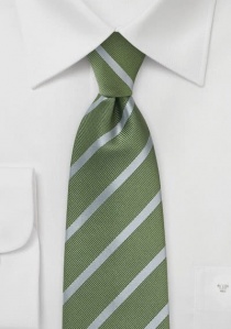 Corbata con patrón de rayas Marrón Verde Medio