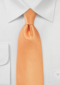 Corbata estructurada naranja claro